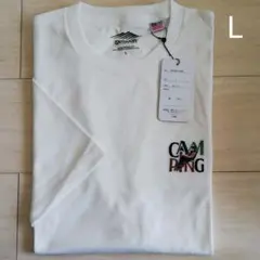 Outdoor products CAMPモチーフ刺繍Tシャツ L