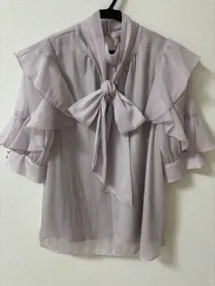 INGNI リボン付きブラウス　ピンク