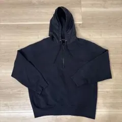 UNIQLO +J ネイビーパーカー　フード切り替えパーカー
