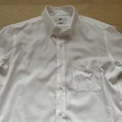 UNIQLO ユニクロ　スーパーノンアイロン スリムフィット 白　ホワイト　L