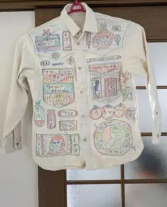 昭和レトロ　イラストジャケット　サイズXS