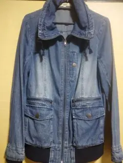 【希少】OZOC ミリタリー風デニムジャケット L