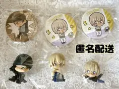 名探偵コナン　6点セット　ちぢませ隊　缶バッジ フィギュア