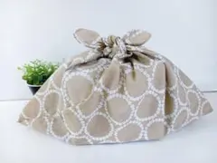 あずま袋•手拭い•エコバッグ•ハンドメイド【リングフラワー】