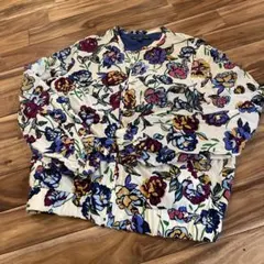 ZARAtrl_outerwear 薄手花柄 ジャンパー