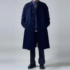 タケオキクチ ウールステンカラーコート(ネイビー、Mサイズ) - メルカリ