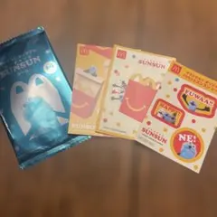 マクドナルドとパペットスンスンのコラボレーションシール