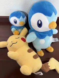 おやすみピカチュウ　ポッチャマ　ポケモンfit ポケモンセンター　セット売り