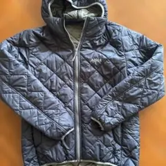 エーグル　キルティングジャケット フード付き　ネイビー/グレー　サイズS