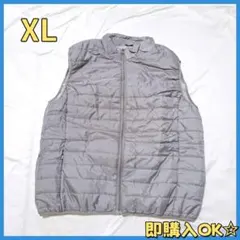 ダウンベスト ライトダウン 軽量 無地 カジュアル 防寒 暖かい XLサイズ