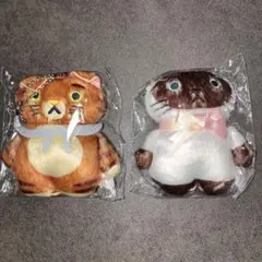 【匿名配送:2個セット】CACAOCAT もふもふぬいぐるみ シャム キジトラ