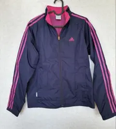 adidas ウインドブレーカー　 【M】 ネイビー/ピンク
