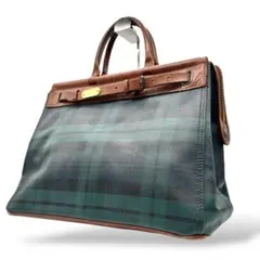 希少 ポロラルフローレン ボストンバッグ ブラックウォッチ PVC 2418