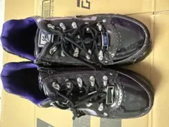 yosuke30 黒/紫 ハイカットスニーカーのサムネイル