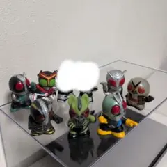 昭和ライダー【希少】仮面ライダー指人形 ソフビ 7個まとめ売り