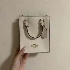 COACH アイボリー ミニトートバッグ