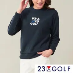 【新品タグ付き】23区ゴルフ 吸湿発熱グランサーモ裏毛プルオーバートレーナー Ⅱ