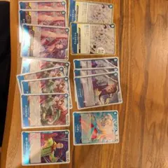 ワンピース カードゲーム トレーディングカードセット　青　レア