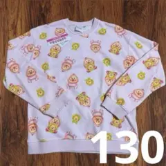 【新品】こびとづかん カクレモモジリ トレーナー 130cm ピンク 総柄