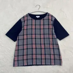 マッキントッシュ フィロソフィー 半袖Tシャツ カットソー チェック柄 38のサムネイル