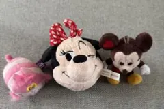 ミニーマウス・ミッキーマウス・チェシャ猫 ぬいぐるみセット