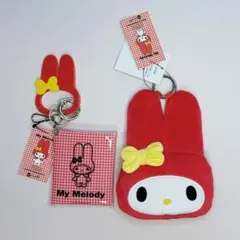 【ローリーズファーム × マイメロ 赤】ポーチツキエコBAG＆クリアポーチセット