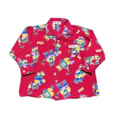 ミキハウス レトロ くま 赤シャツ 90cm