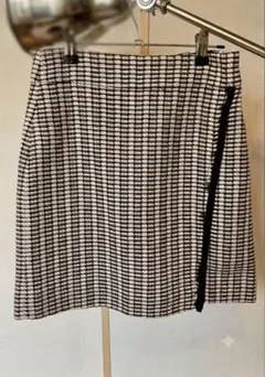【J.CREW】ツイード ミニスカート バックジップ サイズ00（XS相当）のサムネイル