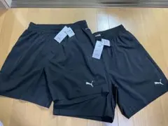 新品未使用　2枚セット　PUMA ブラック ショートパンツ　ハーフパンツ L