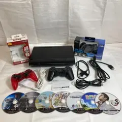 ◆SONY PS3 CECH-4000B ソフト7本コントローラー3個10409