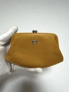 未使用✨ 濱野皮革工藝 がま口 財布 牛革 ミニウォレット コインケース