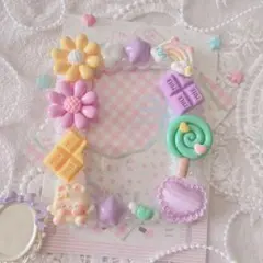 ⟡.·イエロー×パープルなトレカケース⟡.· ホイップデコ B8