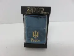 Zippo Peace ライター 本体 ブルーチタン 2000年 ケース R03 - メルカリ