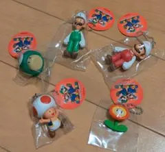 スーパーマリオ　SUPER MARIO　マスコットフィギュア　5個セット