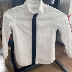 ARCH&LINE 長袖シャツ ホワイト/ネイビー