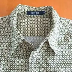 EASTBOY 小紋柄 半袖シャツ M 日本製 レトロのサムネイル