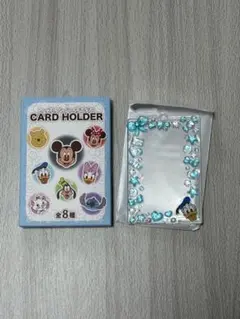 ディズニーストア　シークレットカードケース　クリア　硬質　ぷっくり　ドナルド