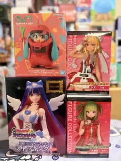 新品未開封 人気フィギュアまとめ売り4体セット初音ミク ストッキング 他