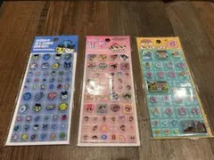 パワパフガールズ、たまごっち、おぱんちゅうさぎのタイルシールセット