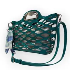 【美品】ビバユー 2way ショルダーバッグ ハンドバッグ カットワーク ポーチのサムネイル