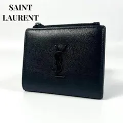 ◇美品◇サンローラン 長財布 カサンドラロゴ キャビアスキン ラウンド
