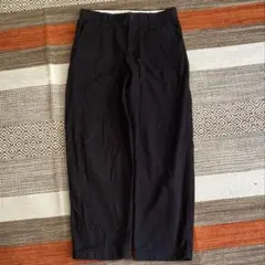 UNIQLO U ワイドフィットチノ ブラック MEN76 470549