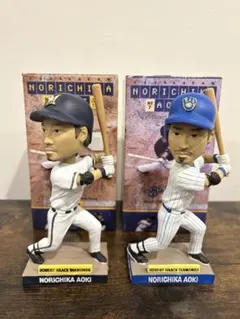 青木宣親 ブリュワーズ ボブルヘッド 2体セット mlb-160607toy12_1.jpg