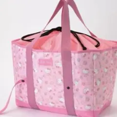 新品 ハローキティ エコバッグ 保冷バッグ 保冷ビッグトート 桜柄