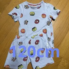 H＆M マーベル Tシャツ 半ズボン セットアップ 水色 120