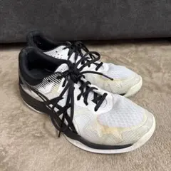 ASICS バレーボールシューズ ホワイト/ブラック　25.5cm