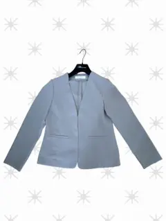 NATURAL BEAUTY BASIC ノーカラージャケット ベージュ