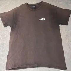 【HUF・古着風】 ハフ Tシャツ L ブラウン グラフィック 背面プリント