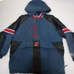 スターター　インディアンス　ナイロン中綿アノラックパーカー