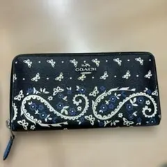 COACH コーチ 長財布 バタフライ バンダナ ペイズリー柄のサムネイル